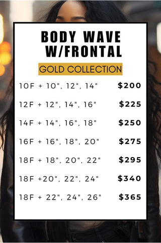 Body Wave Bundles with Frontal Deal - Gold Collection