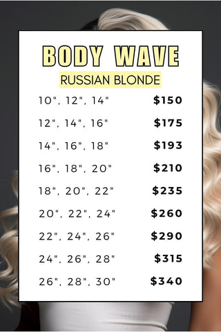 Body Wave Bundle Deal - Russian Blonde Collection