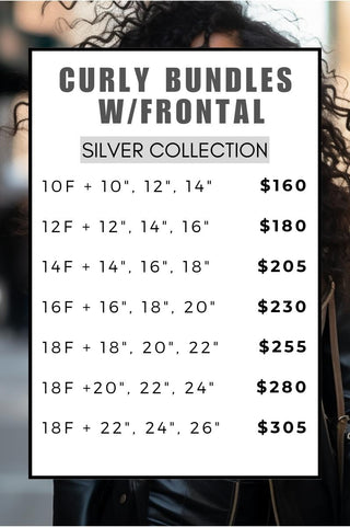 Curly Bundles with Frontal Deal - Silver Collection